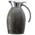 Service Ideas Nicollet Series Flip Top Stainless Vacuum Insulated Carafe, 33.8 Ounce, Gray Marble NIC10BSGM